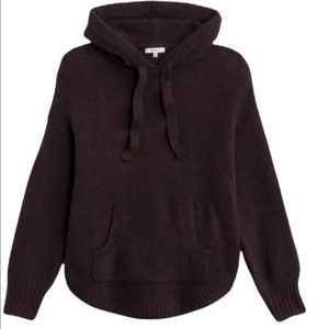 Madewell Wilmington Alpaca Blend Hooded
Sweater Heather Raisin